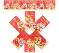 MOTHNUR 36 Pezzi Buste Rosse Vietnamite per Anno del Drago Sacchetti Porta Soldi Fortunati Decorazioni Stagionali Colori Vivaci e Design Cartone Animato Regalo per Capodanno Cinese
