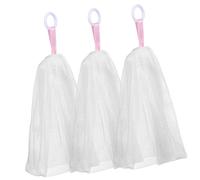 MOTHNUR 3pezzi Borse Per Sapone Rete Da Sacchetti Per Schiumare Design Con Corda Per Detersione Viso e Corpo Risparmio Spazio e Facili Da Usare
