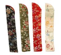 MOTHNUR 4 Pezzi Custodie Eleganti per Ventagli Pieghevoli Borsa Portatile e Compatta per Ventilatori Manuali Sacchetti Protettivi Stoffa Colorati Verde Scuro Accessori per Regali e