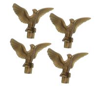 MOTHNUR 4 pezzi Decorazioni per Asta Bandiera con Aquila in Plastica Testa Asta Outdoor per Giardino e Piazza Ornamento Sostitutivo per Pennoni Design Classico per Libera Esposizione