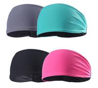 MOTHNUR 4 pezzi Fasce per Capelli Sportive da Donna Fasce per Yoga Colorate e Elastiche Accessori Capelli per Attività all'Aria e Trucco Fascia Multiuso per Fitness e Spa Colore Casuale