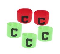 MOTHNUR 5 pezzi Fasce Capitano Calcio Regolabili in Resistente e Leggero Bracciali Sportivi Impermeabili per Squadre di Calcio e Altri Sport di Squadra