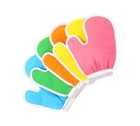 MOTHNUR 5 pezzi Guanti Esfolianti per Bagno Guanti Scrub Unisex con Schiuma Ricca per Doccia e Spa Rimuove Cellule Morte e Cuticole Colori Casuali Colore Casuale Colore Casuale