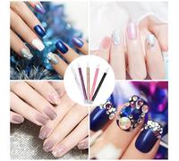 MOTHNUR 5 pezzi Pennelli Nail Art in Silicone Penna Liner per Decorazioni Unghie Kit Manicure Professionale con Leggeri e Resistenti per Disegni Precisi e Dettagli Fini