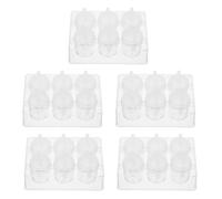 MOTHNUR 5 Pezzi Piastra Reazione in Plastica Trasparente con Tappi Sigillanti Piastre per Coltura Tessuti e Reazioni Chimiche in Laboratorio Attrezzatura Scientifica per Scuola e Ricerca