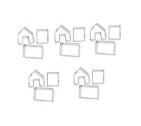 MOTHNUR 5 Set Stampini Biscotti Natale in Acciaio Tagliabiscotti Casa Pan Formine Biscotti Multifunzione per Fondant Pancake e Pane per Decorazioni Dolci e Regali da Te