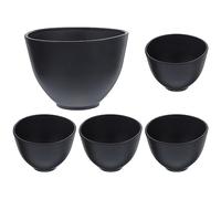 MOTHNUR 5pezzi Ciotole Silicone Per Maschere Facciali Per Miscelazione Facile e Veloce Strumento Per Estetiste e Spa Materiale Resistente e Sicuro Design Pratico e Compatto Per Ogni