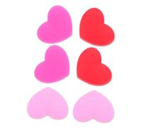 MOTHNUR 6 Ammortizzatori Silicone per Forma Cuore Smorzatori Vibrazione Resistenti per Ridurre Urti e Comfort Braccio Colori Rosso e Rosa Adatti Racchette