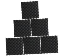 MOTHNUR 6 pezzi Pannelli Insonorizzanti Autoadesivi per Isolamento Acustico Pareti Assorbimento Rumore per Studio e Attrezzature Musicali Fonoassorbente ad Densità Resistente