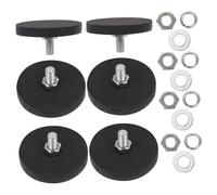 MOTHNUR 6 pezzi Rivestiti in Gomma Base Rotonda con Filettato Montaggio Resistente per Fari Auto Supporto Antiscivolo per Attrezzature Tecniche e Industriali