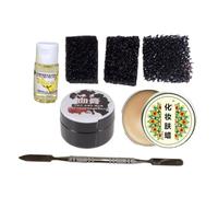 MOTHNUR 7 Pezzi Halloween con Cera Effetti Sangue Finto Spatola e Spugne Stipple per Cicatrici e Ferite Realistiche per Cosplay e Teatrale