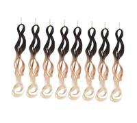 MOTHNUR 8 Pezzi Extensioni Sintetici Crochet Boho Dreadlock Per Donne Treccia Africana Sintetica per Eventi e Styling Creativo