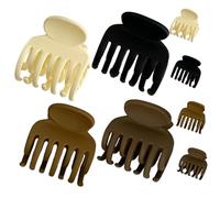 MOTHNUR 8 pezzi Fermagli per Artiglio Clip Piccole e Roller per Spessi o Sottili Colori Classici Nero Scuro e Bianco per Donne e Ragazze Eleganti