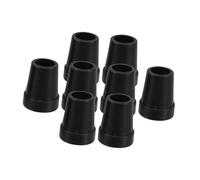 MOTHNUR 8 pezzi Puntali Antiscivolo per Bastone Passeggio Anziani Copripunta in Plastica Resistente Gommini Neri per Stampelle Protezione e Duratura