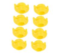 MOTHNUR 8 Pezzi Scivoli di Sicurezza per Frecce da Pesca 8Mm in Plastica Giallo Cursori per Tiro L'Arco da Pesca Accessori per Mulinelli Kit Attrezzi Versatile per Caccia in Laghi e