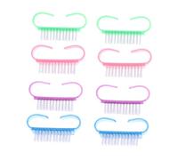 MOTHNUR 8pezzi Spazzolini Per Pulizia Delle Unghie Strumenti Per Manicure e Pedicure Forma Tacchetto Per Rimuovere La Residui Dopo La Limatura