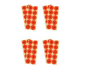 MOTHNUR Adesivi per Bersagli da Tiro Autoadesivi 5 Cm Arancioni, 25 Fogli 250 Bersagli per Esercizi di Tiro L'Arco, Carta per Interni ed Esterni, Allenamento e Competizioni Sportive