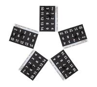 MOTHNUR Adesivi Rimovibili per Note Batteria Handpan 5 Pezzi, Etichette Chiare per Scale Musicali Tamburo a Lingua, Accessori per Esercizi e Apprendimento Strumenti per Studenti Musica