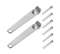 MOTHNUR Apribottiglie Manuale in Acciaio Inox 8 Pezzi Apri-Fiale per Liquidi Orali Mini Apri-Birra Tascabile Strumento Igienico Compatto per Uso Sanitario e Bevande