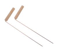 MOTHNUR Bacchette da Rabdomante in Ottone 2 Pezzi Bastoncini Divinatori Portatili Manico in Legno Strumenti di Sonda per Rilevazione All’Aperto e Attività di Campeggio