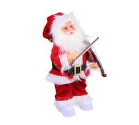 MOTHNUR Bambola Musicale Natale Cantando Santa Rampicante Elettrica Arredamento Natalizio Bambole Rotanti Giocattolo Bambola Babbo Natale Rosso