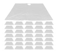 MOTHNUR Bavaglini Monouso per Raccolta Peli Barba e Chioma 60 Pezzi Trasparenti Protezione per Lavandino e Vasca da Bagno Accessorio Igienico per Rasatura e Pulizia in Bagno