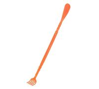 MOTHNUR Calzascarpe Multifunzione e Grattaschiena Manuale lungo Arancione Artiglio Massaggiante, Sollevatore per Scarpe Portatile per Sollievo da Prurito e Massaggio Terapeutico, Adatto