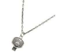 MOTHNUR Collana Basketball Hoop in Lega Robusta per Uomo Gioielli Basket Atletici Ciondolo Cerchio Basket Resistente All’Ossidazione