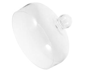 MOTHNUR Copertura Manico Ergonomico 26 Cm in Vetro Trasparente per Torta Resistente e Pratica Copertura Protettiva per Alimenti Senza Piombo per Dessert e Snack, per Casa e Cucina