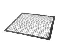 MOTHNUR Copertura Quadrata per Stufa da Interno 20X20 CM in Ferro con Foro per Vite Rete Protettiva Antiscintille per Braciere Schermo Sicurezza per Riscaldatore e Caminetto Domestico