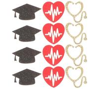 MOTHNUR Coriandoli Glitterati Pvc per Laurea Infermiere, Decorazioni da Tavolo Colorate per Festa di Laurea, Addobbi Confetti per Celebrazioni Infermieristiche