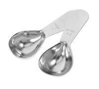 MOTHNUR Cucchiaio Dosatore in Acciaio 30ml Cucchiaio Per Caffè Macinato e Latte in Polvere Corto Resistente e Portatile Per Cucina e Cottura Al Forno Set Da 2 Pezzi