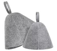 MOTHNUR Cuffia da Doccia in Feltro 2 Pezzi Cappello da Sauna da Bagno Portatile e Spesso Copricapo Leggero Anticalore per Donna Accessorio Sauna per Protezione Chioma e Viaggi