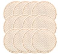 MOTHNUR Cuscini per Allattamento Riutilizzabili in Cotone 12 Pezzi Assorbenti Post-parto Lavabili Antigalattorrea per Maternità e Allattamento, Morbidi e Traspiranti per Uso Quotidiano