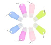 MOTHNUR Dispenser Pressione Ricaricabile Per Liquidi Flacone Da Viaggio Gancio Retrattile Contenitore in Silicone Di Perdite