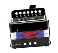 MOTHNUR Fisarmonica per Principiante Strumento Musicale Educativo in Abs Sicuro Colore Nero Giocattolo Musicale per Ragazzi e Ragazze Aiuta Sviluppare Talento e Senso del Ritmo