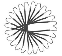 MOTHNUR Ganci Per Coda Di Cavallo Elastici Per Chioma, Set Da 12 Pezzi, Colore Nero, Per Acconciature Lisce e Naturali, Per Fasce Elastiche e Stili Personalizzati in Uso Quotidiano