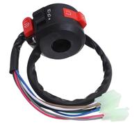 MOTHNUR Interruttore Manubrio Moto Atv Accensione Motore Start Stop Multifunzione Resistente Intemperie Compatibile Quad Dirt Bike