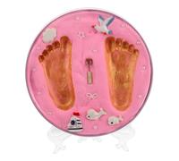 MOTHNUR Kit Per Calchi Di Piedini e Manine Di Ragazza Cornice Ricordo Per Ragazza Kit Per Calchi Di Mani Di Famiglie