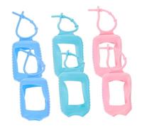 MOTHNUR Manicotti in Silicone Per Flaconi Profumo 50ml, Set Da 6 Pezzi Astucci Ovali Portatili Multicolore, Custodia Compatta Portabottiglie Per Viaggio, Campeggio e Uso Quotidiano