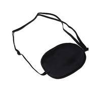 MOTHNUR Maschera Occhi Singoli in Seta Nera, Benda Oculare Regolabile per Ambliopia e Strabismo, Copertura Occhio Pigro Leggera per Adulti, Uso Terapeutico e Riposo Notturno