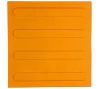 MOTHNUR Mattoni Ciechi per Pavimento Stradale 25X25 CM in PVC Resistente Strisce Gialle Antiscivolo Pannelli Ciechi Multifunzionali per Marciapiedi e Percorsi Sicuri per Non Vedenti