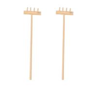 MOTHNUR Mini Rastrello in Bambù Da 14 Cm, Accessorio Per Giardino Zen Da Tavolo, Utensile Leggero e Artigianale Per Decorazioni in Miniatura e Sabbiera, Per Piante in Vaso e Paesaggi Desktop