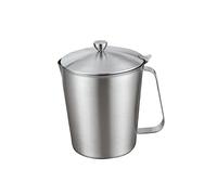 MOTHNUR Misurino in Acciaio 304 con Coperchio Tazza Graduata per Latte e Caffè Resistente per Bar Casa e Cocktail