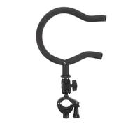 MOTHNUR Morsetto in Metallo Nero per Supporto Microfono con Gancio per Chitarra Elettrica, Accessorio per Leggio Musicale Compatibile con Ukulele, Mandolino e Basso, Fissaggio