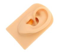 MOTHNUR Orecchio in Silicone per Pratica Piercing Auricolare Strumento Didattico per Estetiste e Gioiellieri Utilizzo in Negozi e Casa Orecchio Sinistro Color Carne