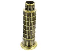 MOTHNUR Ornamento Torre Pendente di Pisa in Statuina Fatta a Mano Edificio Antico per Decorazione Casa e Ufficio Modellino Architettura Italiana Vintage
