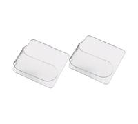 MOTHNUR Palette Portatile per Nail Art in Acrilico Trasparente Set 2 Pezzi Ergonomico per Miscelare Fondotinta e Rossetti Tavolozze Trucco Leggere e Facili da Pulire per Uso