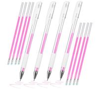 MOTHNUR Penna per Sopracciglia Tatuata e Mappatura Posizione, Set da 4 Pennarelli Rosa 8 Ricariche, Inchiostro Fluido Sicuro la Pelle, Strumento Professionale per Tatuaggi