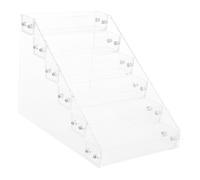 MOTHNUR Portasmalto Unghie Multi Acrilico Trasparente Organizer Manicure Resistente e Riutilizzabile Supporto per Smalti e Cosmetici per Banco Onicotecnici Base Top Coat Semipermanente